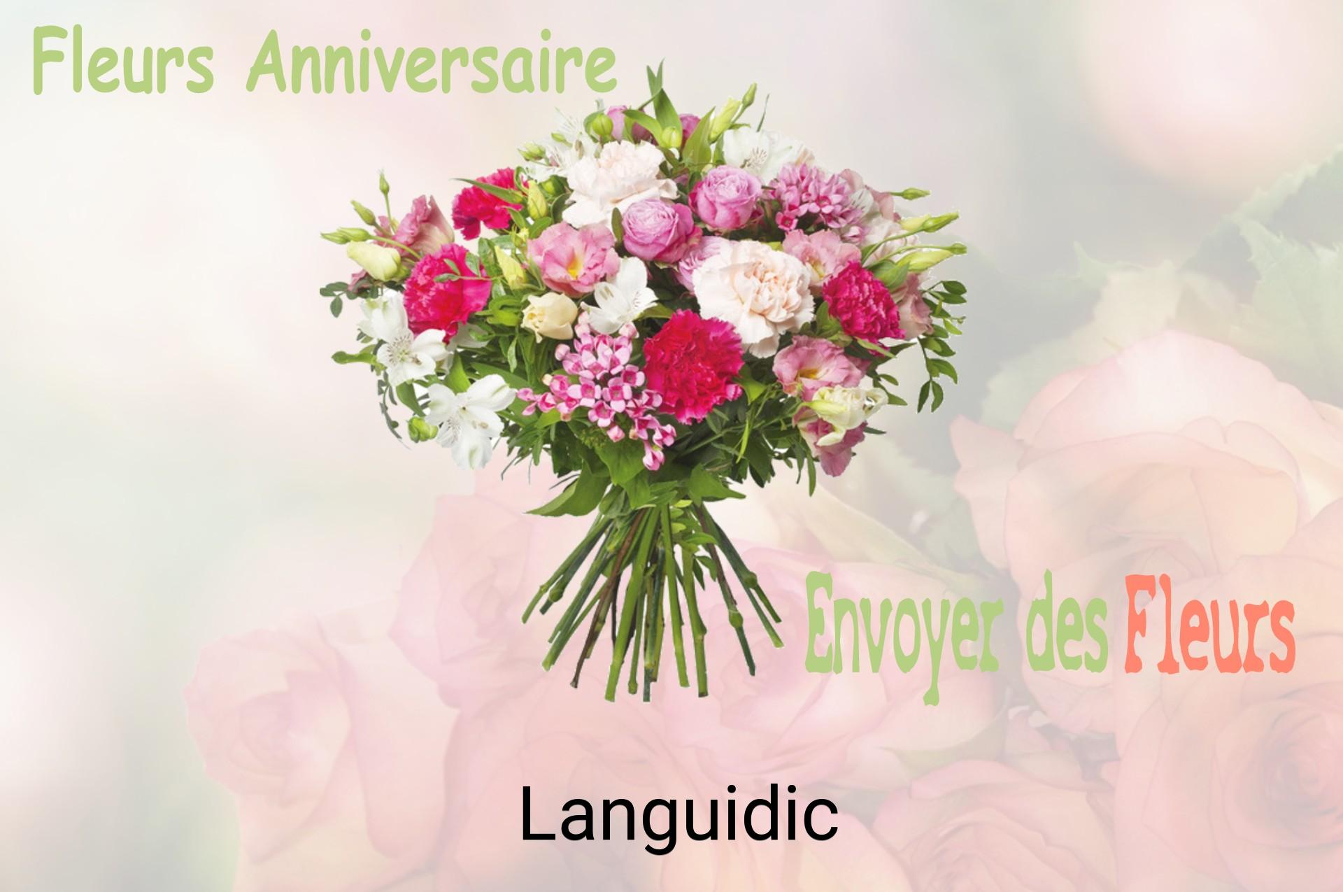 Bouquet de fleurs d’anniversaire livré à Languidic